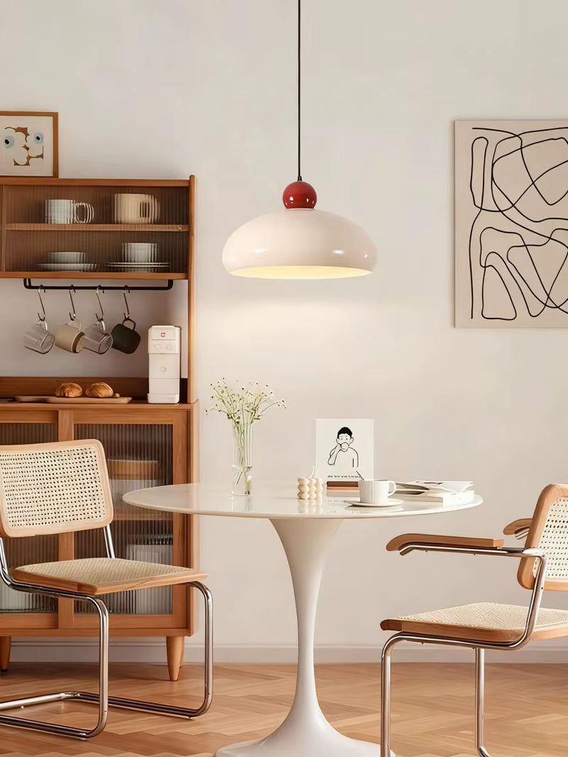 Mid-Century Metal Dome Pendant Light