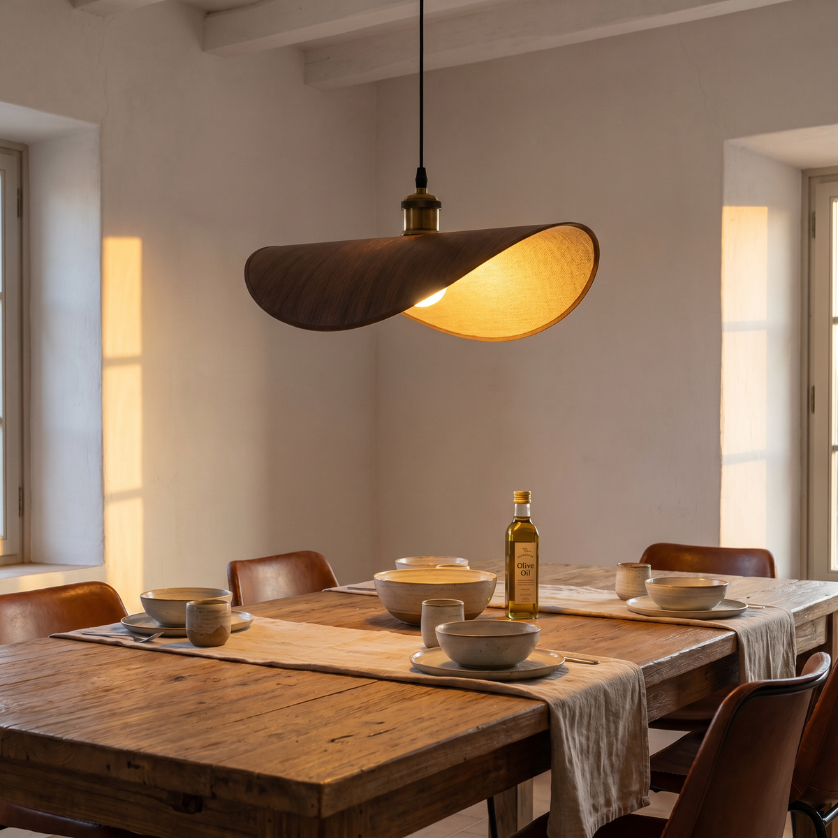 Nordic Linen Fabric Pendant Light