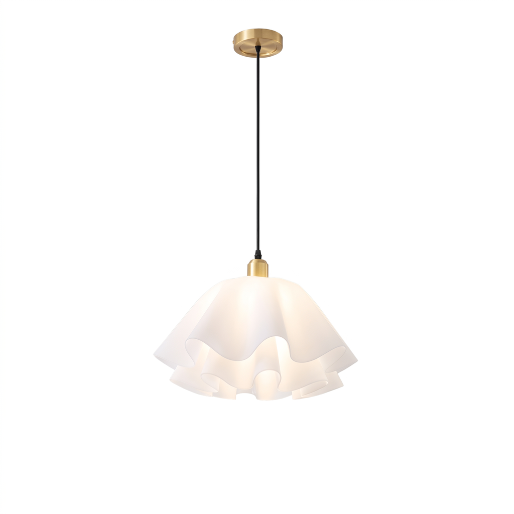 Modern White Petal Flower Pendant Light