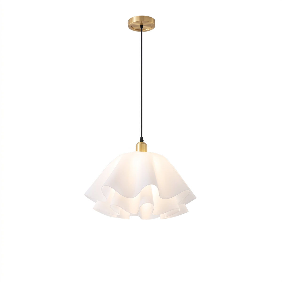 Modern White Petal Flower Pendant Light