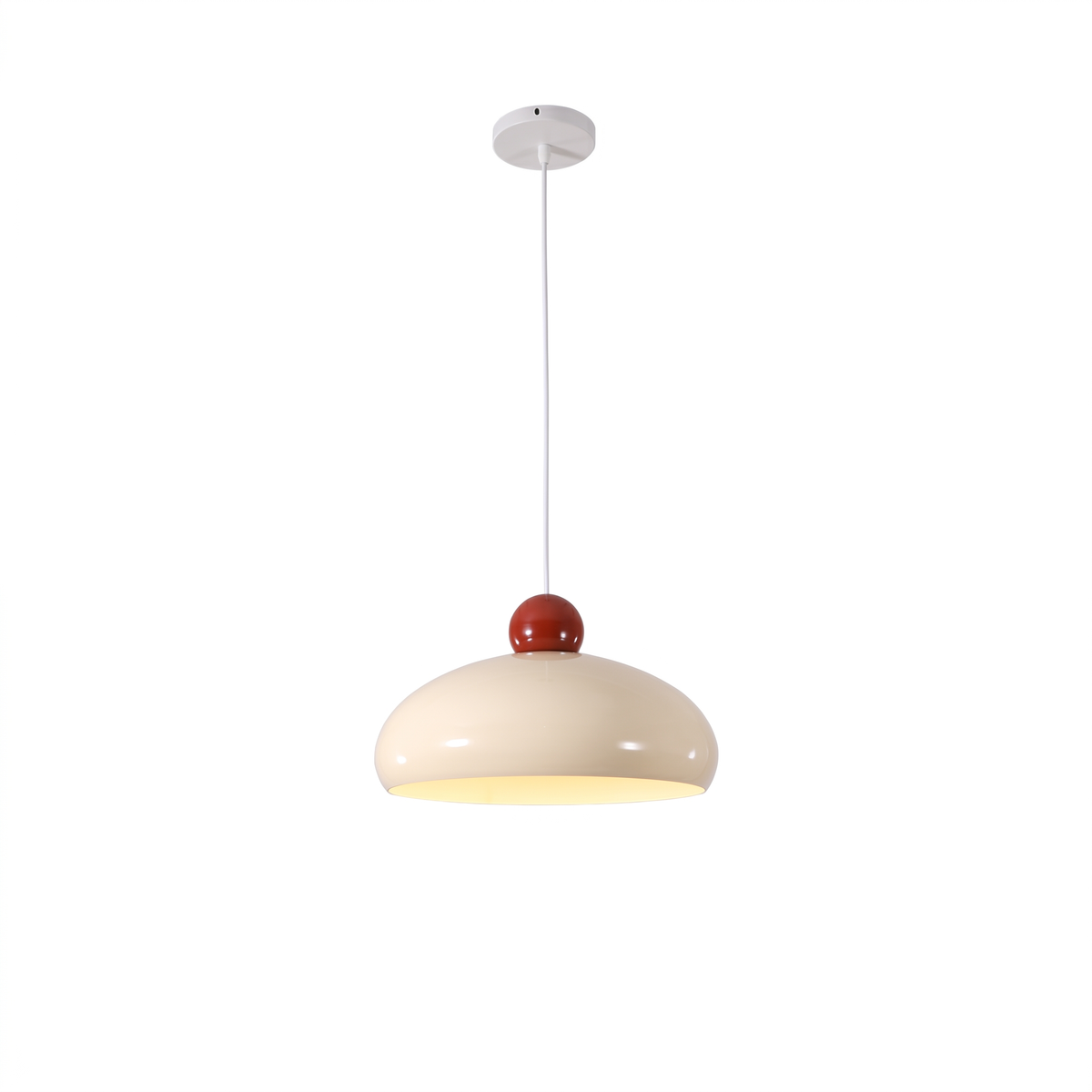 Mid-Century Metal Dome Pendant Light