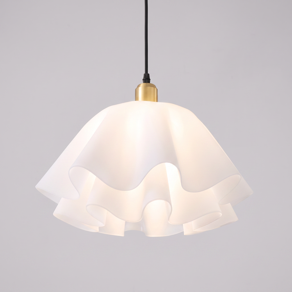 Modern White Petal Flower Pendant Light